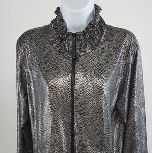 Caroline rose XS light snake print jacket